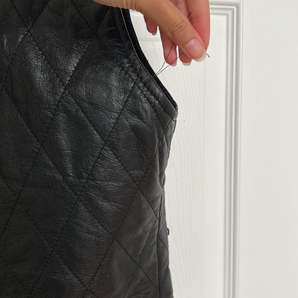 Black Danier leather vest - Picture 3 of 9